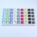 DZ-1038 colorful crystal flat back pendant stones for jewelry making